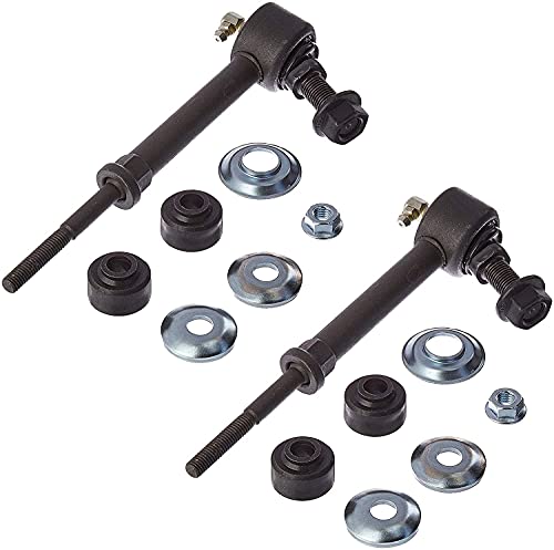 Image of Detroit Axle - 4pc Rear Shock Absorbers Kit for Chevrolet Equinox GMC Terrain Pontiac Torrent, 2 Shock Absorbers 2 Stabilizer Sway Bar End Links Replacement