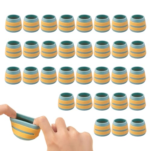 Nudorpn - Protector de suelo para patas de taburete, 32 piezas para reducir el ruido y los arañazos, deslizadores de muebles, tapas para patas de muebles y protectores de suelo, para mesa de comedor