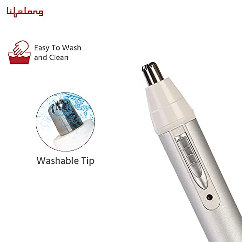 Image of Lifelong Beard Trimmer|Quick Charge (2 Hours)|Runtime: 60 Min|20 Length Settings|Cordless|USB Charging (LLPCM07) & LLPCM03 Rechargeable Nose & Ear Trimmer; 40 Minutes Runtime - Grooming Combo