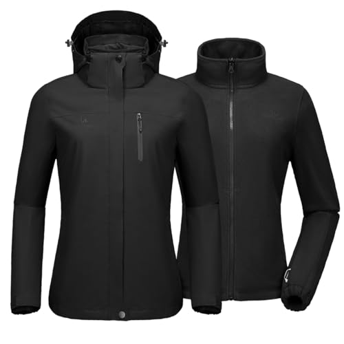 CAMEL CROWN Women's 3-in-1 Waterproof Ski Jacket