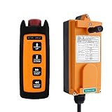 Wireless Overhead Hoist Crane Remote Control Mini 4-Channel 12V 24V 36V Industrial Winch Lift Radio Crane Controller