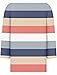 Generic Women 3/4 Length Sleeve Summer Button Down Shirts V Neck Striped Fashion Blouses Plus Size Trendy Graphic Print Tees Comfy Outfits 2024 Vacation T Shirt, Medium