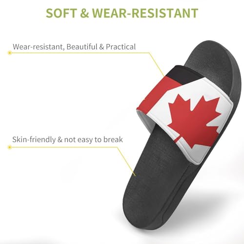 Canada Germany Flag House Sandals Non-Slip Bathroom Slippers Beach Summer Shoes for Men Women3