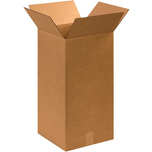 Image of BOX USA Shipping Boxes Medium 12 inchL x12 inchW x 24 inchH 25-Pack, Cardboard Box for Shipping, Moving, Mailing, Packing, Packaging and Storage