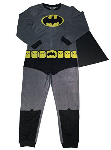 Briefly Stated Batman Men's Gray Union Suit with Cape, Large