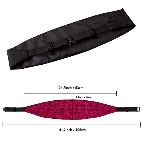 Image of Alizeal Mens Paisley Adjustable Bow Tie Set