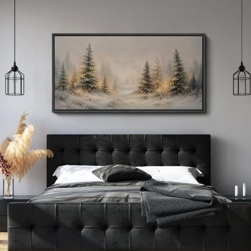Image of MUDECOR Extra Large Framed Canvas Print Wall Art Pine Art for Living Room