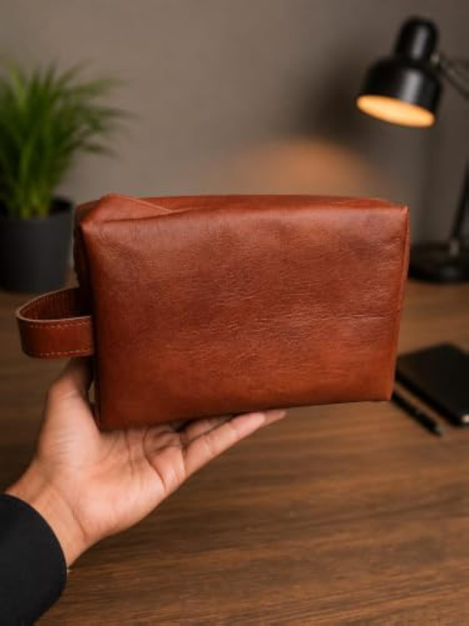 Rectangular Cosmetic Makeup Organizer Pouch with Zipper