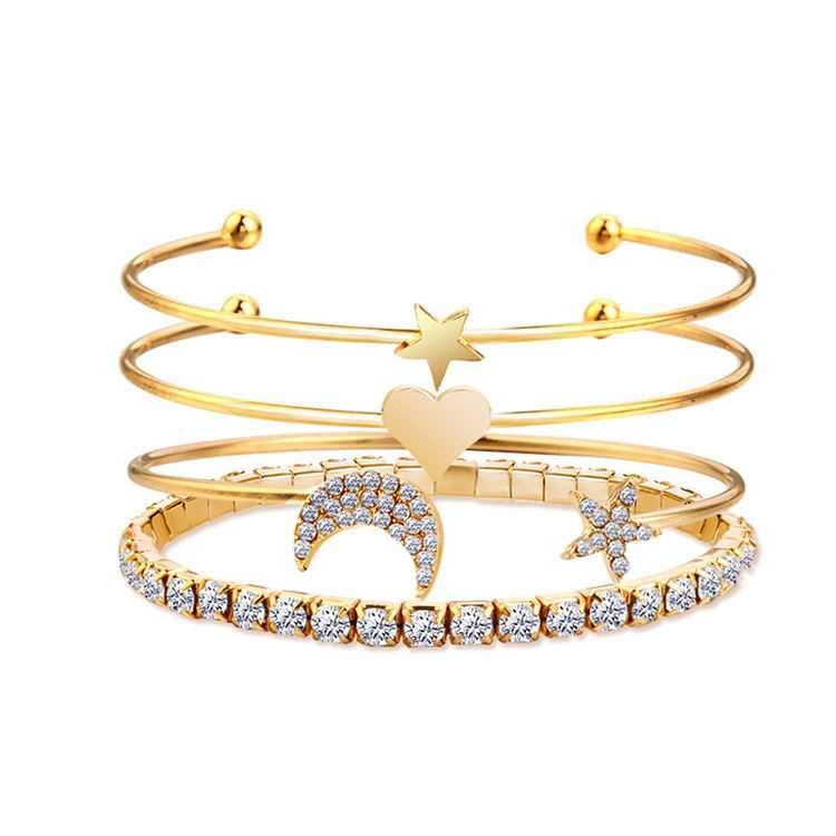 See full amazon price history chart for Bling Queen Womens Gold Plated Multilayer Cubic Charm Bracelet,Stackable Bracelets For Women Trendy,Star And Moon Bracelets For Women,Open Adjustable Bangle Bracelet With Heart Motif(Bracelet) Bling Queen Womens Gold Plated Multilayer Cubic Charm Bracelet,Stackable Bracelets For Women Trendy,Star And Moon Bracelets For Women,Open Adjustable Bangle Bracelet With Heart Motif(Bracelet) (B0CMY1STG3) Amazon Price History, Amazon Price Tracker