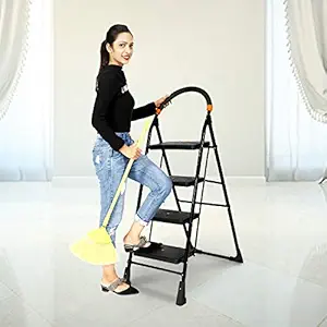 Paffy Heavy Folding Ladder With Wide Steps - Milano 4 Steps (4.1 Ft Ladder)