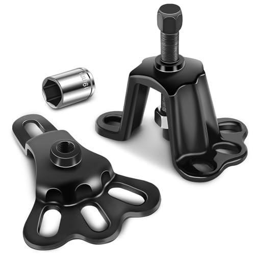 Auto Dynasty 5pcs Front Wheel Bearing Puller & Rear Axle Puller Remover Tools Set with Forcing Bolts and Sockets for 3-3/4