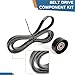 Baxzl Idler Pulley and Belt Tensioner Kit for Jeep Grand Cherokee Wrangler 1999 2000 2001 2002 2003 2004 2005 2006 4.0L L6 Replaces 90K-38163 90K38163 38163 419-016 38043 419610 K060882 6K882 6PK2240
