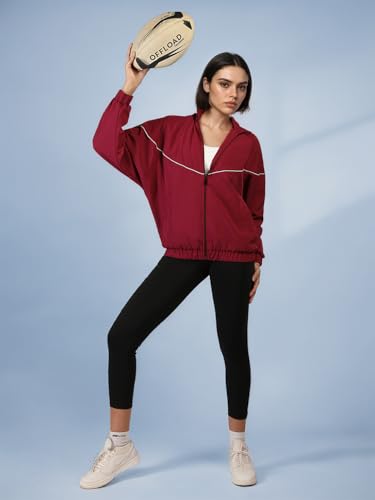 Image of CHKOKKO Sunscreen Jacket for Women Zipper Sports Jacket | UV Protection | Sun Protective | Lightweight Water Resistant | Riding Biker | Outdoor Travel Gym Running