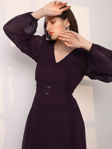Image of Globus Women Dress (8909389034557 Burgundy L)