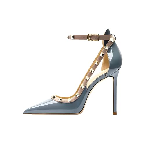 Image of Women's Pointed-Toe Bag-Toe Strappy High-Heeled Shoes Sexy Stiletto Pumps