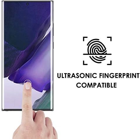 Image of SHILD Advanced HD+ UV Tempered Glass Screen Protector For Samsung Galaxy Note 20 Ultra (6.9 Inch, Pack of 1) - Full Adhesive UV Curved Screen Guard, Ultra Clear, Case Friendly, Supports Fingerprint Unlock with Easy Installation Kit & Guide