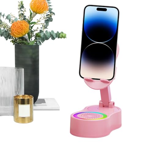 Support pour téléphone portable voyage et avion avec haut-parleur micro RGB