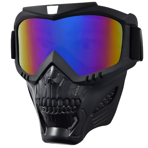 Image of Motorcycle Face Mask Full Face,Dirt Bike Goggles Motocross, ATV, Offroad, Riding Racing Goggles for Men Women
