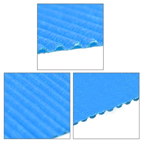 Image of uxcell 10pcs Corrugated Cardboard Paper Sheets,Lake Blue,11.69-inch x 8.27-inch,for Craft and DIY Projects