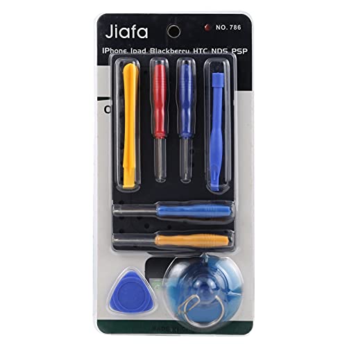 JianMing kit de reparo de substituição 8 em 1 para iPhone/iPad/BlackBerry/HTC/NDS/PSP