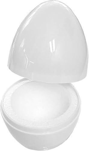 Quality-Collection Eierwärmer Thermo-Ei | Der Klassiker für warme Frühstücks- und Ostereier | Integriertes Styropor für langanhaltende Wärme | Ideal für Zuhause, Camping und Picknick | 4er-Set | Weiß