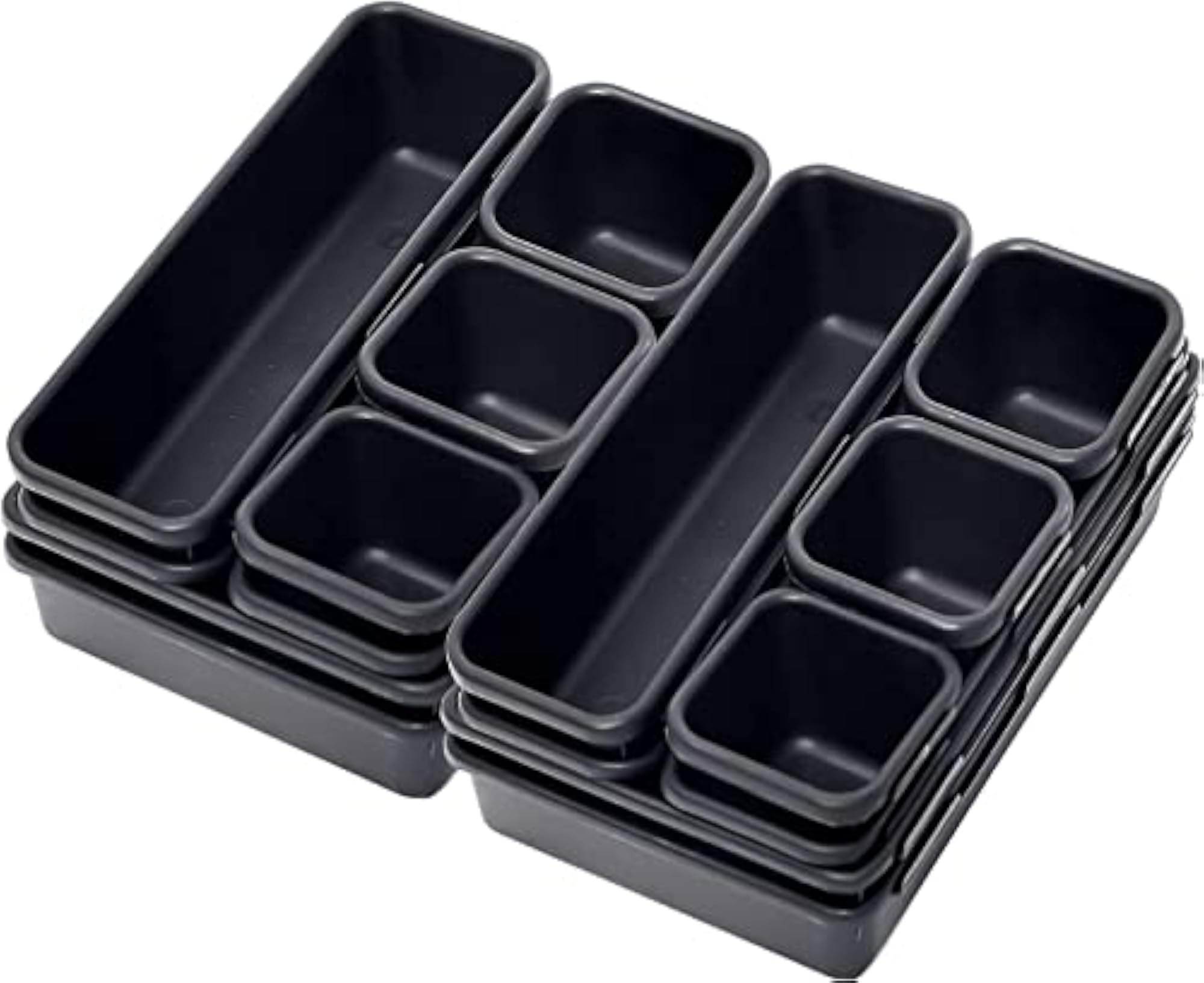 16-Piece Interlocking Bin Pack for Customizable Storage