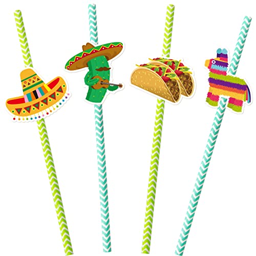 Set de 32 pitillos de papel decorativos para fiesta miniatura 2