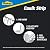 Caulk Strip White, 1-1/4" x 5', Floor and Tub Caulk Strip