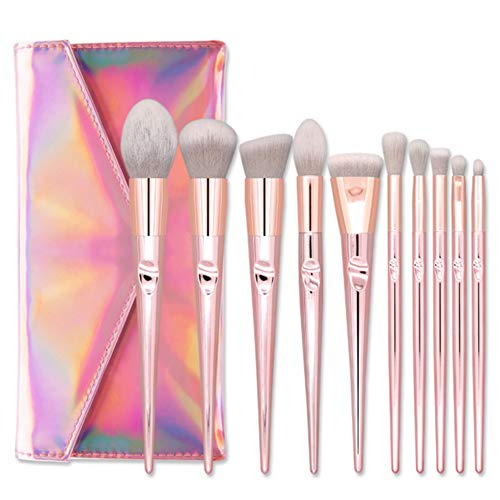 Hangang Make-up Pinsel, 10 Stück Professionelle Make-up Pinsel Augen Make-up Rouge Lip Contour Concealer Kosmetische Pinsel