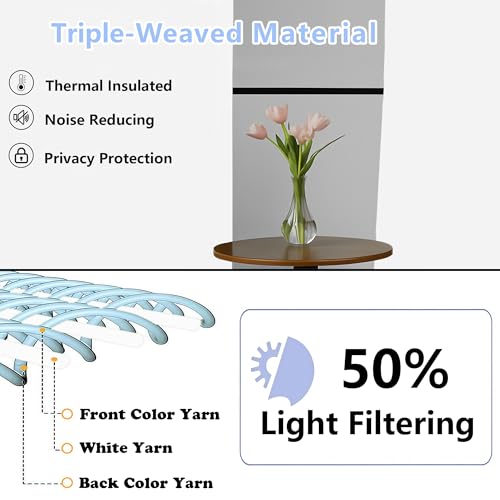 Image of Simplebrand Pure White Kitchen Valances for Windows 18 Inches Long 2 pack, Light Filtering Window Valances for Living Room, Grommet Short Straight Drape Kitchen Curtains for Bedroom Kids Room, 40Wx18L