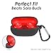 Claiol Silicone Case for Beats Solo Buds 2024, Premium Shockproof Case Cover Compatible with Beats Solo Buds with Carabiner. (Black)