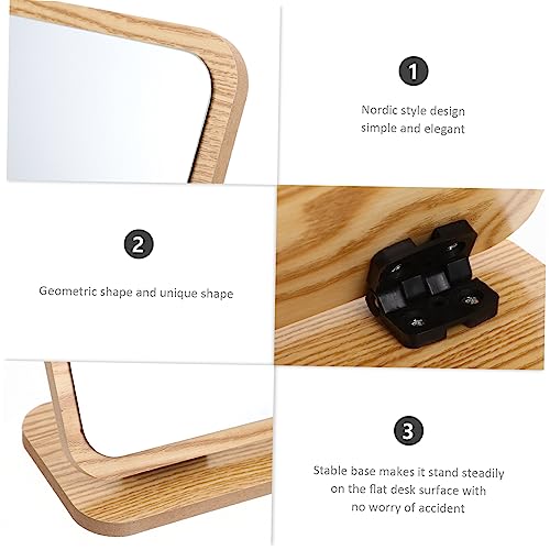 Espejo de Mesa de Madera DOITOOL para Maquillaje miniatura 5