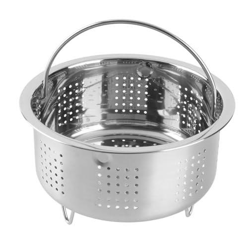 Cesta de de Acero Inoxidable, Remoción de Azúcar en la Cocción de Arroz Insertar la Rejilla Al para la Comida de Huevo de Huevo Frutas, Cesta de Vegetal (Acero inoxidable)