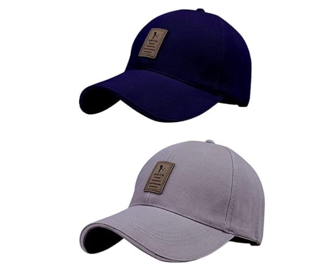 Image of rytoria Combo 3 Pcs Cap for Men and Women Unisex Cotton Caps Adjustable Strap Free Size Summer Sports Cricket Gym Dance
