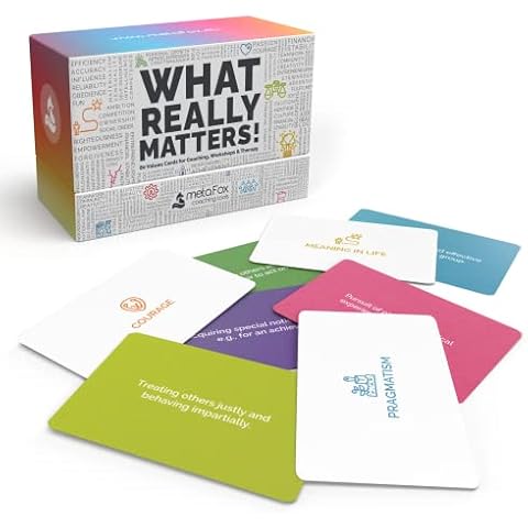 metaFox What Really Matters! | 80 Values Cards for Coaching, Workshops & Therapy | Coaching Cards to Discover & prioritize What is Important Cover