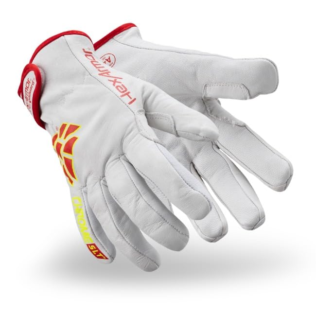 HexArmor Thermal Leather Work Gloves, SLT 4063, Large