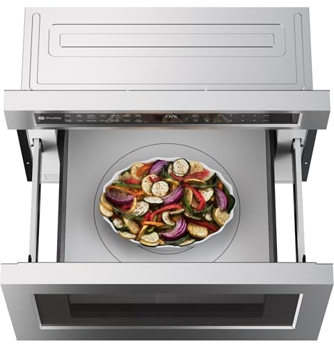 Image of GE Profile PWL1126SWSS 1.2 Cu Ft Microwave Drawer, 1000W, Sensor Cooking, Easy-Glide Drawer, Touch Controls, Stainless Steel