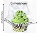 Katgely Individual Cupcake Container (Pack of 100) - Single Compartment Cupcake Carrier Holder Box - Stackable - Deep Dome - Clear Plastic - BPA-Free