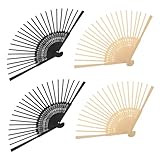 Décoratif : le cadre vierge pour éventail ancien et le cadre pour éventail de mariage artisanal permettent aux utilisateurs de personnaliser les motifs, ce qui en fait le matériau vierge idéal pour des cadeaux, des événements ou des créations de cadres d’éventail DIY personnalisées pour les fêtes, cadre d’éventail non fini, baleines d’éventail en bois