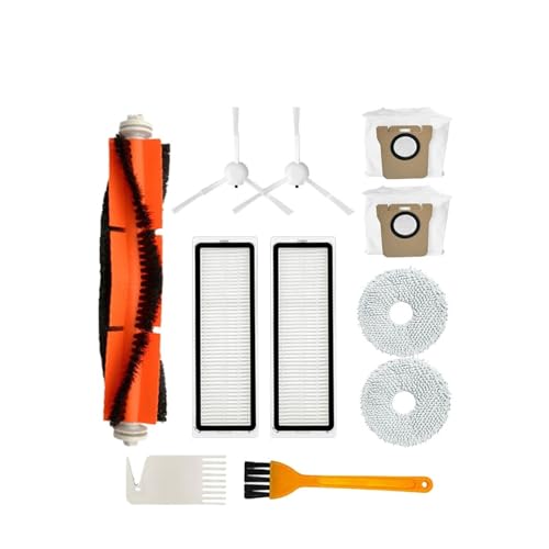 MFGVJNJ Cepillo Principal, Cepillo Lateral, Bolsa recolectora de Polvo, Filtro de Tela for fregona, Piezas compatibles con Xiaomi X10+/X10Plus B101GL aspiradora Robot(As Shown e)
