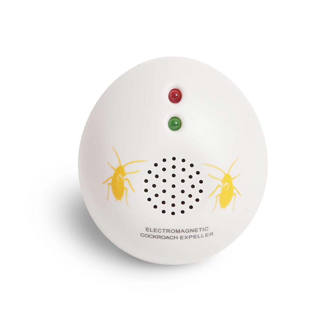 Ozono Casa - Repellente Elettromagnetico per Scarafaggi - Scaccia-Scarafaggi da Inserire nella Presa - Sicuro ed Efficace - Ideale per Aree Interne - Non Tossico - Facile da Usare