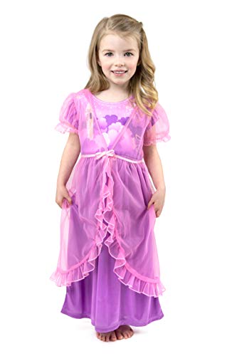 Little Adventures Rapunzel Nightgown With Pink Robe (10) - Machine Washable Child Pajamas With No Glitter #TOP3