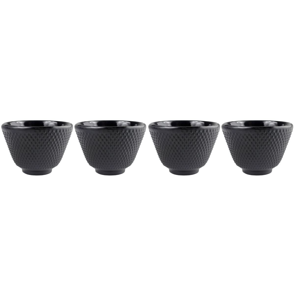 BESTonZON 4 pezzi tè giapponese tazza da tè giapponese tazza da tè in ghisa tè nero
