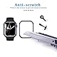 Shunwige Displayschutzfolie aus gehärtetem Glas für Apple Watch Series 9 Series 8 Series 7 41mm, Smartphone gehärtete Folie, HD, 9H Härte, kratzfest, berührungsempfindlich, Fallschutz