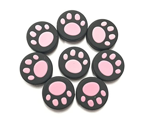 Switch Game Controller Silicone Thumbstick Joystick Caps Cover for N-Switch NX NS Joy-Con Controller Joystick（8PCS Pink）