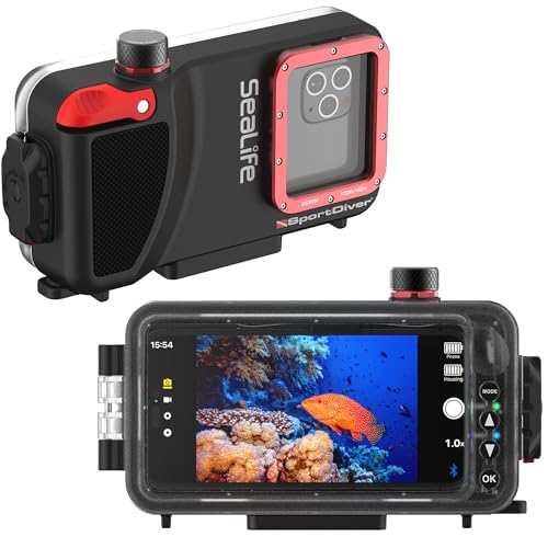 Sealife SportDiver Underwater Smartphone Housing – Dive to 130', Waterproof Photography, Easy...