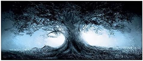 Homemania HM20KNV70x100-142 Tree Picture - Nature and Landscapes - for Living Room, Bedroom, Polyester, Wood, 70 x 3 x 100 cm