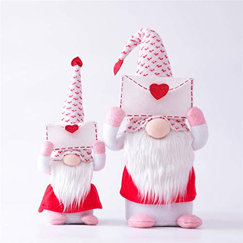 Decoração de Dia dos Namorados, boneca de Papai Noel, decorações de Dia dos Namorados para a casa, o