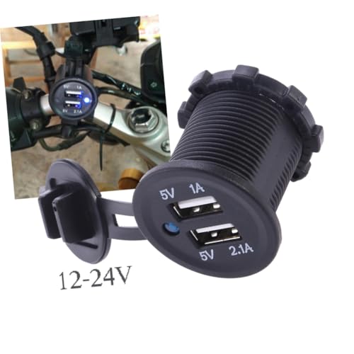 Cargador mechero coche dual USB impermeable PRETYZOOM para móvil 4