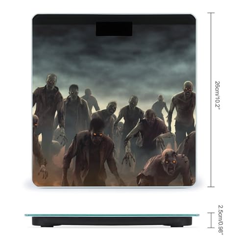 Báscula digital Many Zombie de vidrio templado para baño miniatura 2